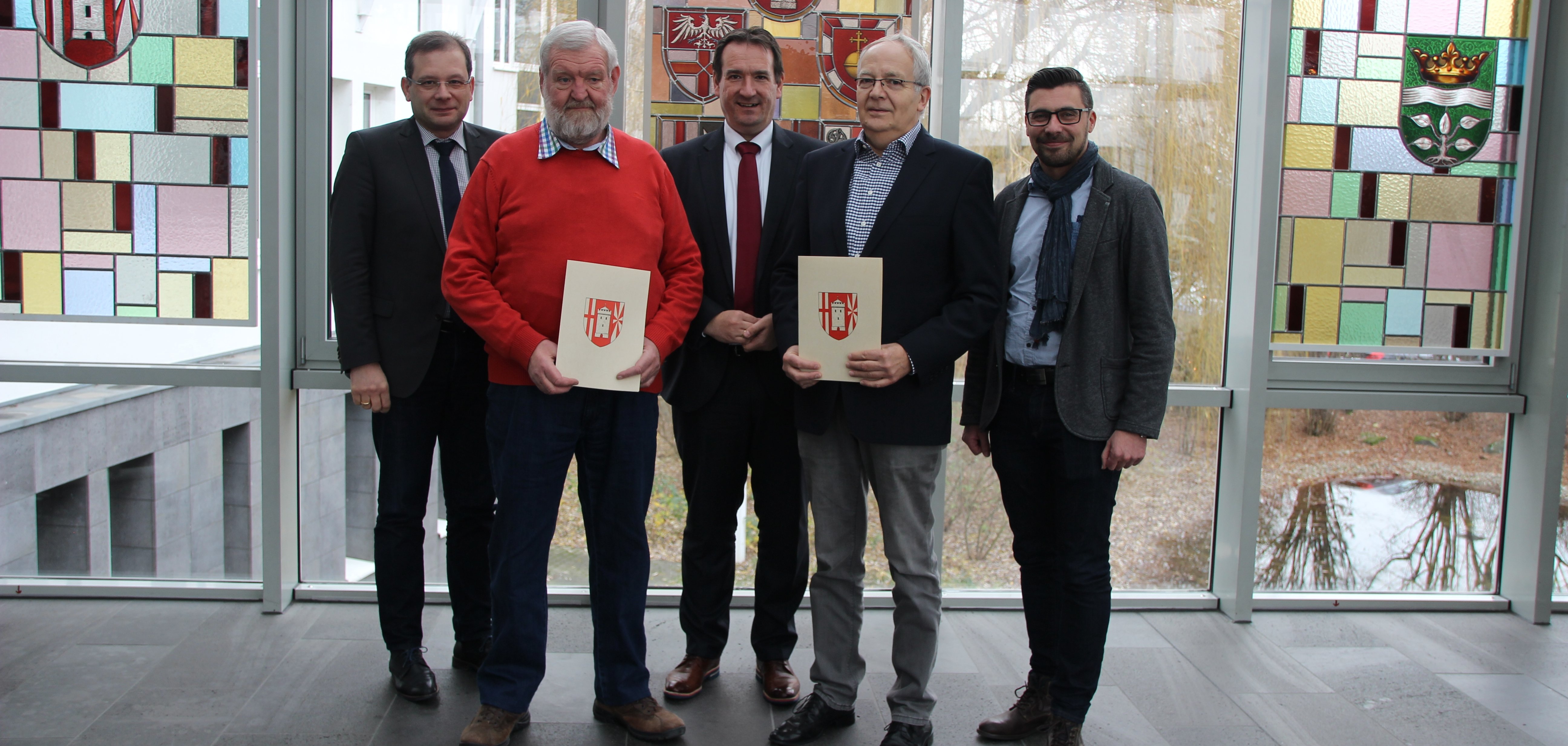 (v.l.n.r.) Ralf Schmorleiz, Karl-Heinz Koch, Thomas Przybylla, Werner Kroth und Marko Brück.