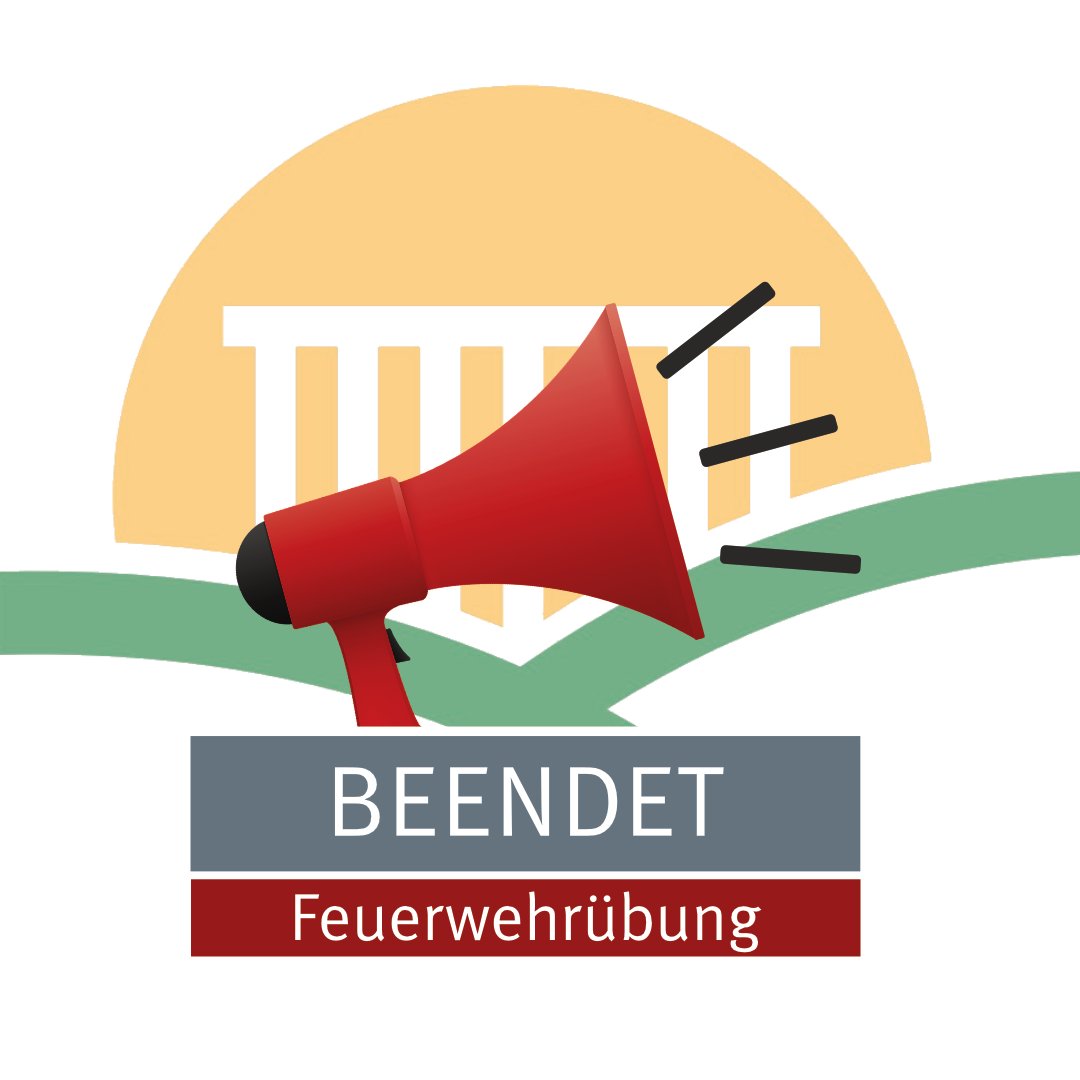 Warnung Feuerwehrübung Ende Warnung Feuerwehrübung Ende