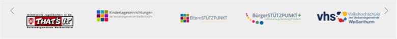 Screenshot der Logo-Leiste auf der Startseite der VG-Internetseite. 