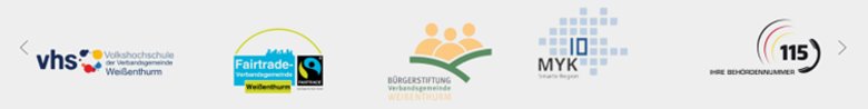 Screenshot des zweiten Teils der Logo-Leiste auf der Startseite der VG-Internetseite. 
