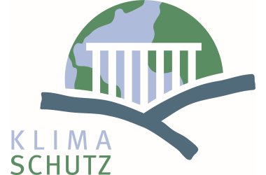 Das Logo der VG ist in Blautönen gestaltet. 