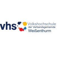 Neben den bunten Kreisen der vhs steht der schriftzug Volkshochschule der Verbandsgemeinde Weißenthurm.